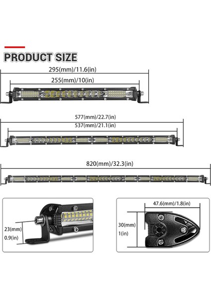 10 Inç Birleşik Işın Stili Süper Ince LED Işık Çubuğu Ombo Işın Tek Sıra LED Bar Offroad Araba Kamyon Için 4x4 Atv Uaz Suv 12V 24V Sürüş Lambası (Yurt Dışından) fırsatları