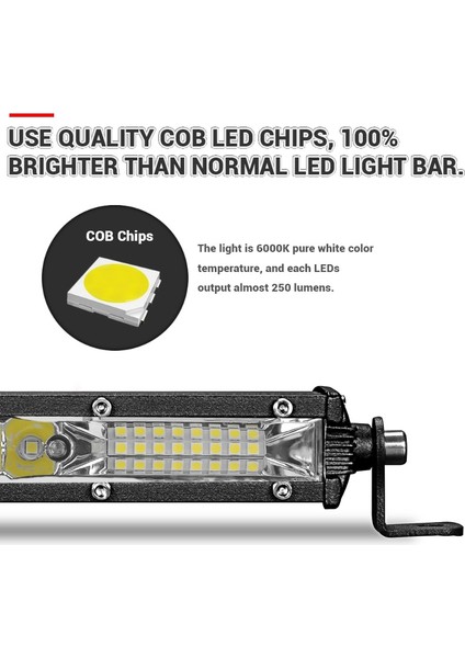 10 Inç Birleşik Işın Stili Süper Ince LED Işık Çubuğu Ombo Işın Tek Sıra LED Bar Offroad Araba Kamyon Için 4x4 Atv Uaz Suv 12V 24V Sürüş Lambası (Yurt Dışından) indirimleri