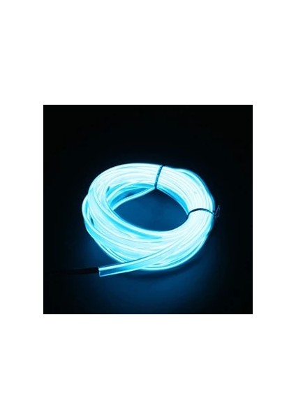 2m USB Sürücü Stili Kristal Mavi Araba Iç Aydınlatma Dekoratif Lamba El Kablolama Neon Şerit Oto Dıy Esnek Ortam Işığı USB Parti Atmosfer Lambası (Yurt Dışından)