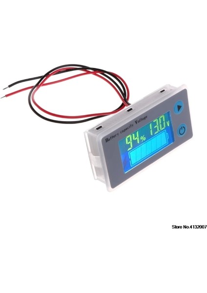 Pil Kapasitesi Göstergesi Voltaj Monitörü Evrensel Pil Kapasitesi Voltmetre Test Cihazı LCD Araba Kurşun-Asit Göstergesi (Yurt Dışından)