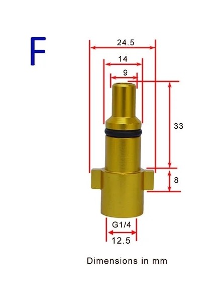 Anlu Kolher Stili Basınçlı Yıkama Tabancası Lance Bayonet Konnektör Kar Köpüğü Lance Nozul Adaptörü Köpük Topu Sabun Tabancası Adaptörü Bağlantı Parçası (Yurt Dışından)