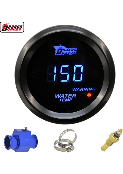 Gösterge Satış Kutusu 34MM Stili Dragon Blue LED Işık Araba Yarışı Modifikasyonu Dijital Su Sıcaklık Ölçer Santigrat Sıcaklık Ölçer Sensörlü (Yurt Dışından) fiyatları