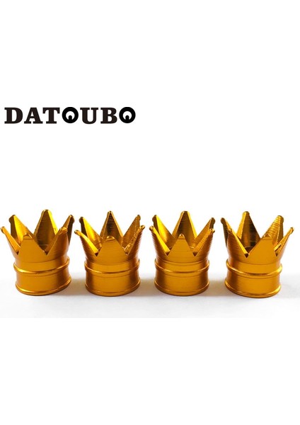 4 Adet Altın Tarzı Datoubo Yeni Gelmesi Renkli Alüminyum Taç Araba Lastiği Vana Kök Kapakları Lastik Hava Toz Kapakları Kamyon Bisiklet Tekerleği Araba Valf Kapağı (Yurt Dışından)