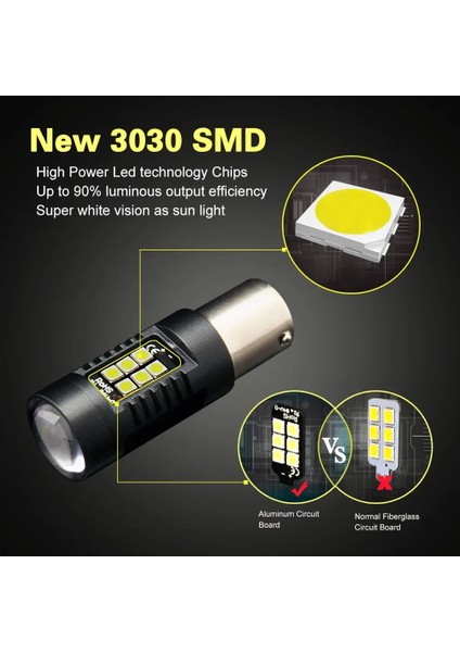 Kırmızı Stil BAY15D P21-5W Ar Işık LED Baw LED BAU15S PY21W BAY15D R5W 21 Smd Oto Lamba Ampuller LED 12V - 24V (Yurt Dışından) fiyatları