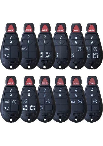 K Tarzı J-Eep Için 7 Düğmeler Anahtarsız Giriş Akıllı Uzaktan Anahtar Kutu Girişi Fob Kabuk Kapak Chrysler Kasabası Ülke Dodge Grand Caravan Için Jeep Için (Yurt Dışından)
