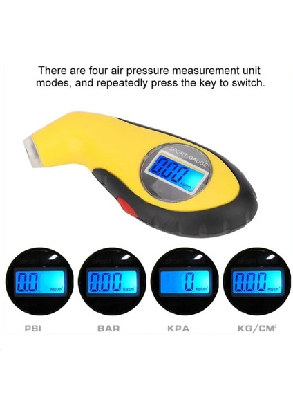 TG205 Siyah Stil TG105 TG205 R Yüksek Hassasiyetli Dijital Araba Lastiği Lastik Hava Basıncı Göstergesi Ölçer LCD Ekran Manometre Barometreler Araba Kamyon Için (Yurt Dışından) modelleri