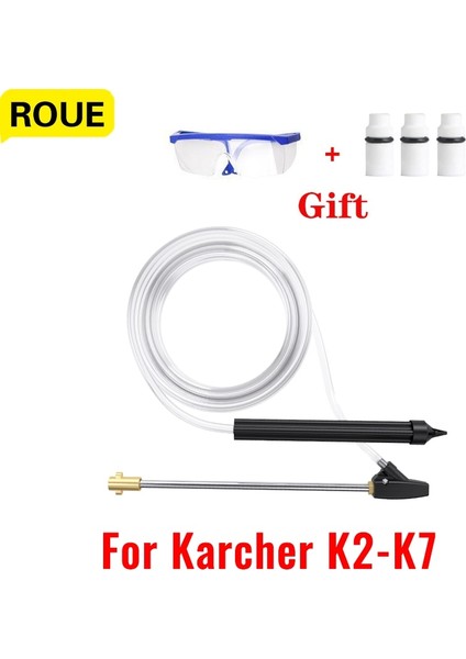 10 Adet Tarzı Roue Yüksek Basınçlı Temizleyici Kumlama Tabancası Islak Tabanca Kiti Nozul Jet Yıkayıcı Araba Temizleme Hortumu Karcher K Için Pas Temizleme Aracı (Yurt Dışından)