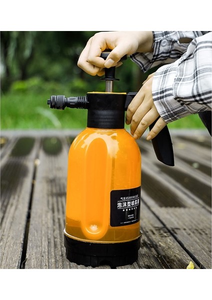 Turuncu Tarzı 2l Manuel Basınçlı Köpük Püskürtücü Pompa Tipi Temizlik Için Araba Banyo Pet Bahçe Sulama Bahçe Alet Ekipmanları Mist Nozul N84F (Yurt Dışından) modelleri