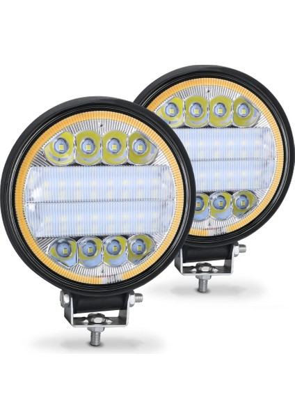 Siyah Stil 126W 42 LED LED Çalışma Işığı Spot Kare 12V 24V Drl Araba Işık Kamyon Suv 4WD 4x4 Tekne Atv Jeep Traktör Sis Işık 28MM (Yurt Dışından)