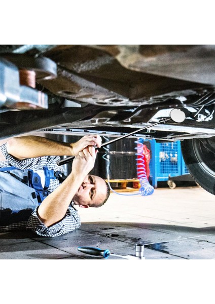 Gümüş Tarzı Yardımcı Geri Çekilebilir Teleskopik Ayna Araba Açısı Teleskopik Uzatılabilir Muayene Aynası Otomotiv Algılama Aracı Ekipmanları (Yurt Dışından) fırsatları