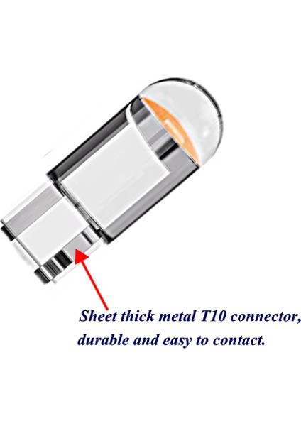 Kristal Mavi Txvso8 Mini T10 LED Beyaz Araba Iç Işıklar 12V W5W Sinyal Lambaları Sarı Gümrükleme Lambaları Kırmızı Dönüş Gövde Ampulleri Araba Aksesuarları (Yurt Dışından)