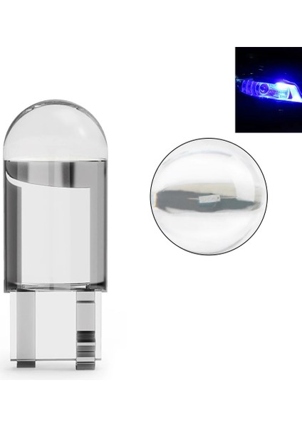 2 Adet Stil Mavi Süper Parlak T10 W5W Ob LED 6000K Araba Kama Park Işık Yan Kapı Ampul Gösterge Lambası Oto Plaka Işıkları (Yurt Dışından)