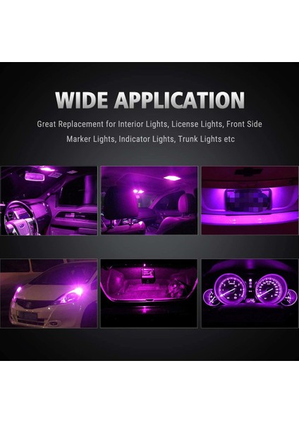 2 Adet Stil Mavi Süper Parlak T10 W5W Ob LED 6000K Araba Kama Park Işık Yan Kapı Ampul Gösterge Lambası Oto Plaka Işıkları (Yurt Dışından) modelleri