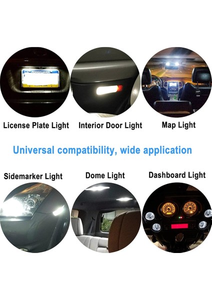 2 Adet Stil Mavi Süper Parlak T10 W5W Ob LED 6000K Araba Kama Park Işık Yan Kapı Ampul Gösterge Lambası Oto Plaka Işıkları (Yurt Dışından) fırsatları