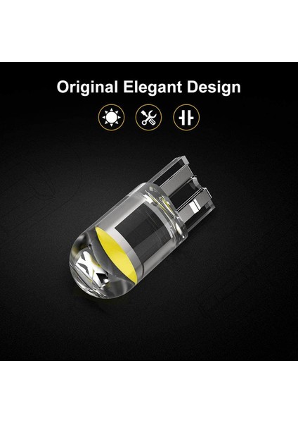 2 Adet Stil Mavi Süper Parlak T10 W5W Ob LED 6000K Araba Kama Park Işık Yan Kapı Ampul Gösterge Lambası Oto Plaka Işıkları (Yurt Dışından) indirimleri