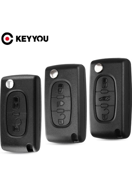 Model 2 Stili Citroen Için Keyyou Düğmeler Katlanır Uzaktan Çevirme Araba Anahtarı Kabuk Durumda Peugeot Sw 607 Citroe Berlingo Için (Yurt Dışından) fırsatları