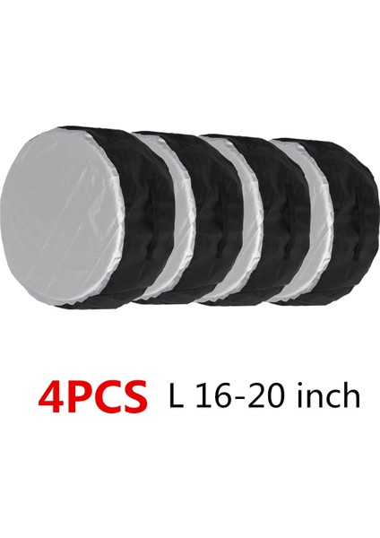 Kumral Tarzı 4 Adet Evrensel Araba Yedek Lastik Kapakları Kılıf Lastikleri Saklama Torbaları Oto Tekerlek Lastikleri Saklama Torbaları Araç Lastiği Su Geçirmez Polyester Çanta (Yurt Dışından)