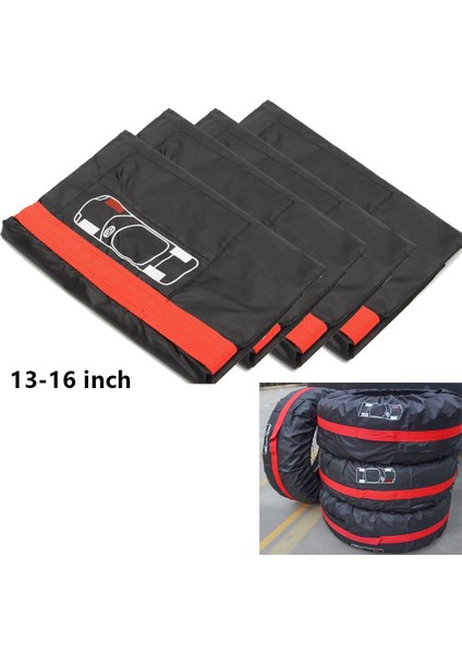 13-16 Inç1 Stil Evrensel Lot Araba Yedek Lastik Kılıfı Oto Tekerlek Lastikleri Saklama Torbaları Araç Lastiği Jant Koruyucu Toz Geçirmez Su Geçirmez (Yurt Dışından)