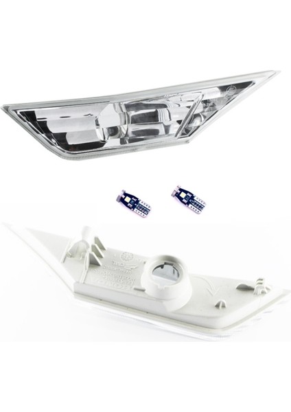 Ampuller Tarzı ile Beyaz Yubao Araba Yan Işaretleyiciler Lens Switchback Smokedamberwhite Sinyal Lambaları Civic x 10TH Flaşör Köşe Park Işığı (Yurt Dışından)