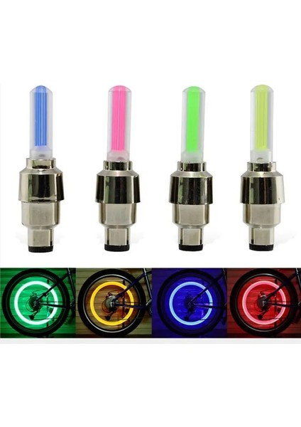 Mavi Stil 2 Adet Neon Işıklar Renkli Lastik Tekerlek Vana Kapağı Işık LED Lamba Flaş Araba Lastiği Jant Vana Kapakları Hava Kapağı Tekerlek Kök Moto Aksesuarları (Yurt Dışından) fiyatları