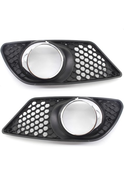 Çift ​​tarzı 1 Çift Ön Tampon Kapak Grille Mercedes Benz C-Class W204 Sis Işık Lambası Grill Çerçeve Çerçeve Oto Aksesuarları (Yurt Dışından)
