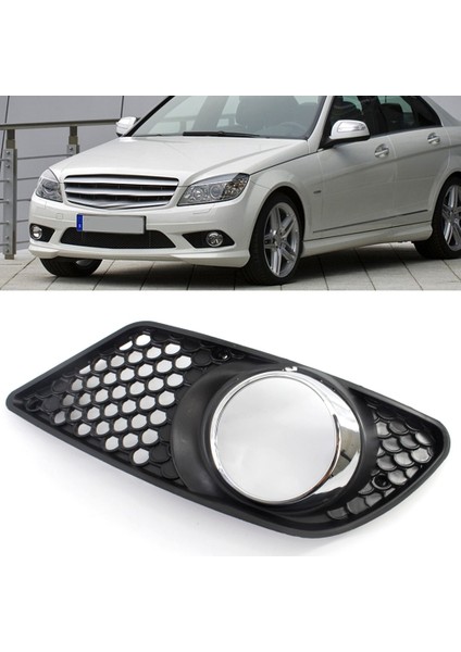 Çift ​​tarzı 1 Çift Ön Tampon Kapak Grille Mercedes Benz C-Class W204 Sis Işık Lambası Grill Çerçeve Çerçeve Oto Aksesuarları (Yurt Dışından) fırsatları