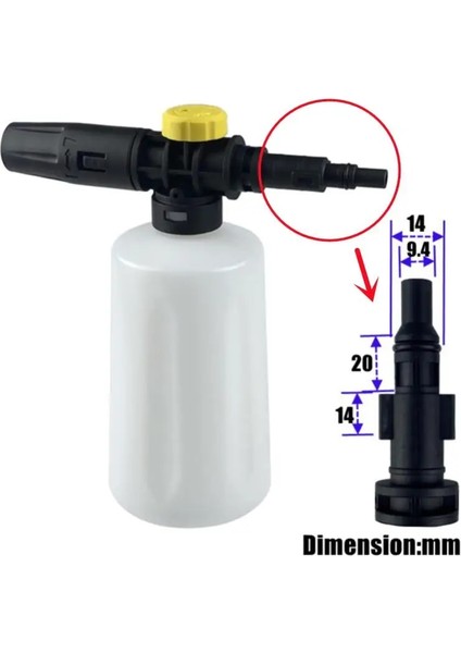 750ML Köpük Tabancası Jeneratörü Sabun Püskürtücü Lance Cannon Sterwins Parkside Crosser Deko Argos Qualcast Yüksek Basınçlı Yıkayıcı (Yurt Dışından)