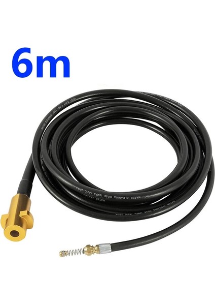 Karcher 6m Stili Için Kanalizasyon Tahliye Su Temizleme Hortumu Boru Temizleyici Kiti Adaptörlü Karcher K2 K3 K4 K5 K6 K7BASINÇLI Yıkayıcılar Meme Araba Yıkama Hortumu (Yurt Dışından)