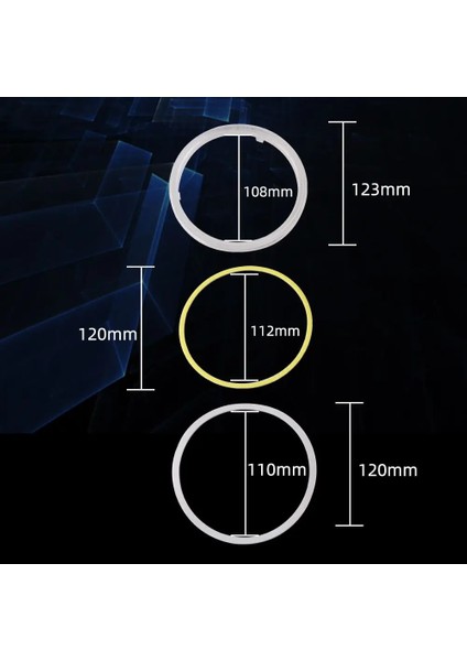 110 mm Tarzı 120MM 2 Adet Halo Yüzük Cob Angel Eyes Araba Motosiklet Far LED Gündüz Çalışan Işık (Yurt Dışından)