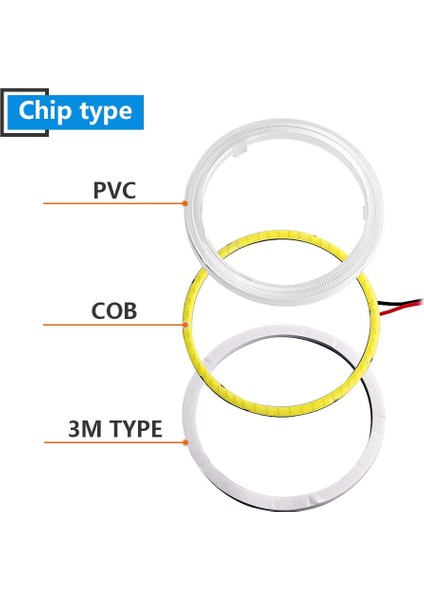 110 mm Tarzı 120MM 2 Adet Halo Yüzük Cob Angel Eyes Araba Motosiklet Far LED Gündüz Çalışan Işık (Yurt Dışından) indirimleri