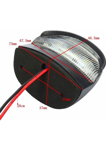 B V 24V LED Plaka Işıkları Aydınlatma Kamyon Römork Traktör Rv Atv Kamyon Plaka Lambası (Yurt Dışından) fiyatları