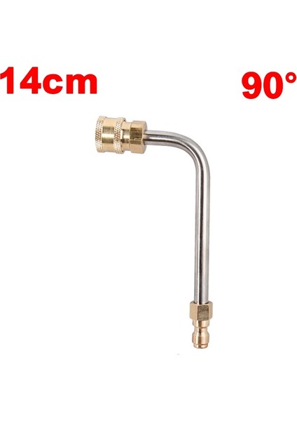 14CM 90HARCAMA Stili Quick Release Yüksek Basınçlı Yıkayıcılar Metal Jet Lance Oluk Temizleme Değeri, Hızlı Nozul Ucu ile Yıkama Nozulu Araba Yıkayıcı (Yurt Dışından)