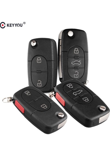 A Tipi Keyyou Audi A2 A3 A4 A6 A8 Tt Quattro Eski Modeller Crcr Düğmesi Flip Katlanır Uzaktan Anahtar Kutu Kabuk (Yurt Dışından) fiyatları