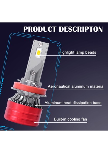 H8 Stili 6500K Yeni 120W Lm Araba LED Far H1 H3 H4 H7 Mini Canbus H8 H Hb Hb4 Uzun Far Oto Işıkları Ampul Otomobiller Turbo (Yurt Dışından) modelleri