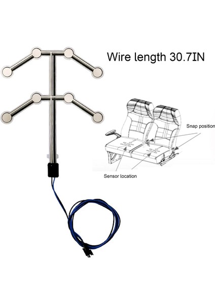 Yeni Varış Tarzı Evrensel Araba Koltuğu Basınç Sensörü Emniyet Kemeri Uyarı Hatırlatma Pedi Işgal Edilmiş Oturan Alarm Aksesuarı (Yurt Dışından)