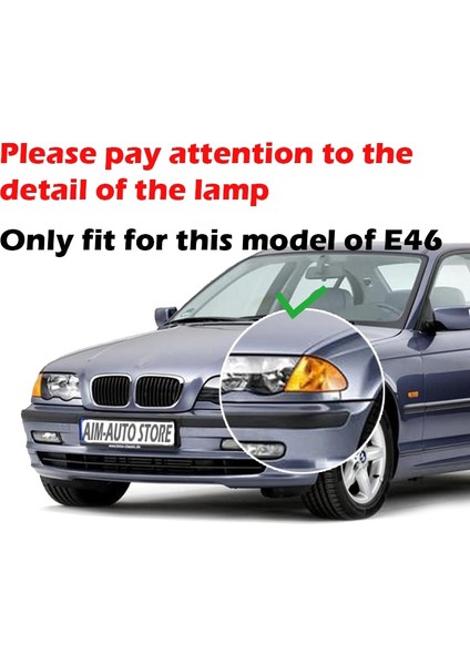 Far Lens L Tarzı Far Şeffaf Lens Kapağı Abajur Bmw 3 Serisi E46 4 Kapı Ön Yüz Germe, Far Kabuk Araba Aksesuarları Için Fit (Yurt Dışından) modelleri
