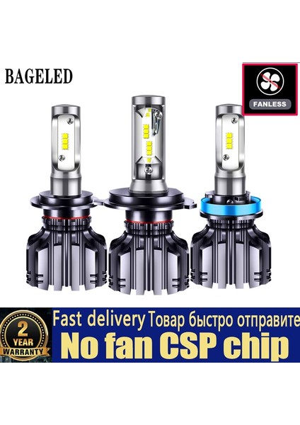 50W 8000LM Tarzı 8000K Bageled Ar Far H4 H7 LED 3000K 4300K ​​6500K 8000K H1 H3 H8 H9 H Hb3 Hb LED Ampul Otomatik Sis Lambası (Yurt Dışından)