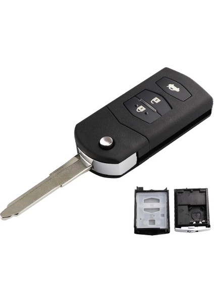 3bt Küçük Set Stili Yıqıxın Düğmeler Uzaktan Anahtar Kutu Fob Kabuk Flip Katlanır Mazda X5 Cx5 Cx7 Cx9 Rx8 ile Kesilmemiş Bıçak Anahtar Kafa (Yurt Dışından)
