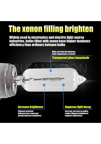 H11B Stili Sıcak Beyaz Ruıandsıon 2x H8B H9B H11B 35W Araba Halojen Far Sürüş Işığı 4300K ​​sarı Otomatik Motosiklet Filament Ampul Motosiklet Far (Yurt Dışından)