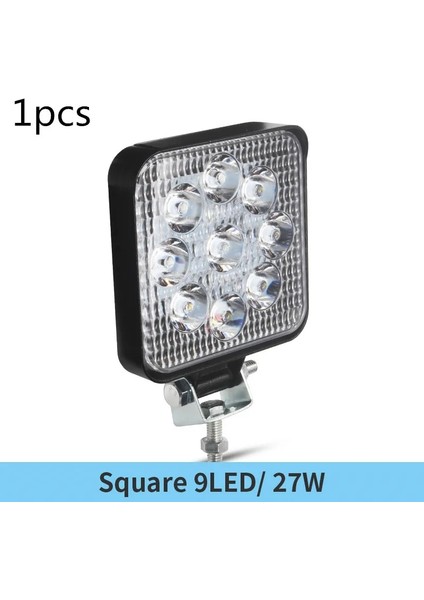 Lavanta Tarzı Yeni LED Işık Çubuğu 48W LED Bar 16BARRA Kare Spot Off Road LED Çalışma Işığı 12V 24V 27W Araba Kamyon 4x4 4WD Araba Suv Atv (Yurt Dışından)