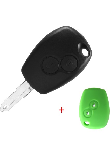 Silikon Kılıf 3 Stili ile Keyyou 2 Düğme Araba Uzaktan Anahtar Kutu Kabuk Fob Renault Duster Clio Dacıa 3 Twingo Logan Sandero Modus NE72 Kesilmemiş Bıçak (Yurt Dışından)