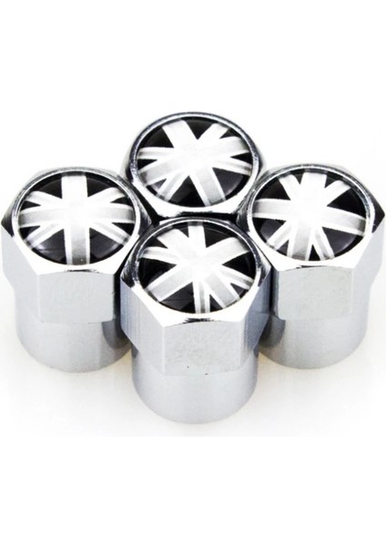 No.2 Tarzı 4 x Metal Tekerlek Lastik Vana Kapakları Mını Cooper Coupe Cabrio One Mını Serisi Için Ingıltere Bayrağı Logo Araba Dekorasyon Aksesuarları Kapakları (Yurt Dışından) indirimleri