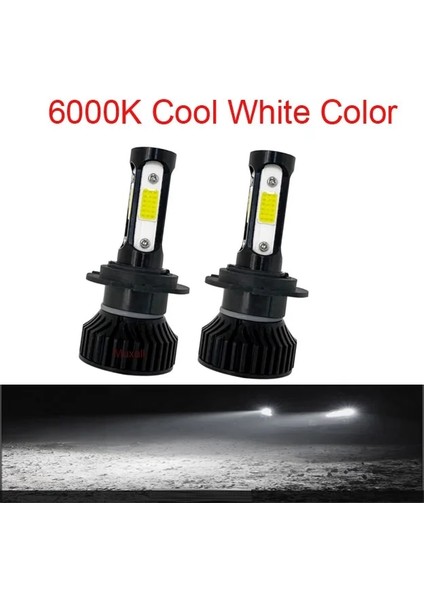 H11 Stili 4yan 6000K 2 Adet LED Mini Araba Far Lm H1 H3 H7 H8 H9 H Hb Hb H4 Hilk 6000K 8000K Otomatik Kafa Lambası Ampul (Yurt Dışından)