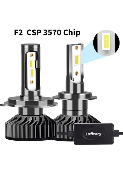 H13 Stili CSP3570 Çip Infitary H4 H7 LED Araba Far Ampul Lm H1 H3 H11 H13 H Hb Hbini Otomatik Sis Farı Far (Yurt Dışından)