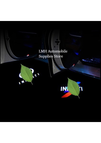 Desen 11 Stili Desen 4 LED Araba Kapısı Karşılama Işığı Gölge Lambası Infiniti Qx Q30 G37G25 Q Mex Serisi JX35 Lazer Projektör (Yurt Dışından)