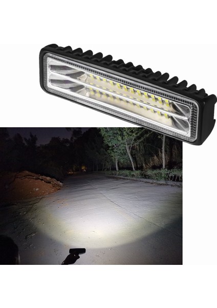 1 Adet Tarzı Evrensel LED Işık Çubuğu Sis Farları Kamyonlar Için Sis Lambası Araba Traktörler Offroad Tekne Atv Spot Combo LED Bar Çalışma Işık Meclisi 24W (Yurt Dışından)