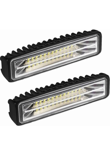 1 Adet Tarzı Evrensel LED Işık Çubuğu Sis Farları Kamyonlar Için Sis Lambası Araba Traktörler Offroad Tekne Atv Spot Combo LED Bar Çalışma Işık Meclisi 24W (Yurt Dışından)