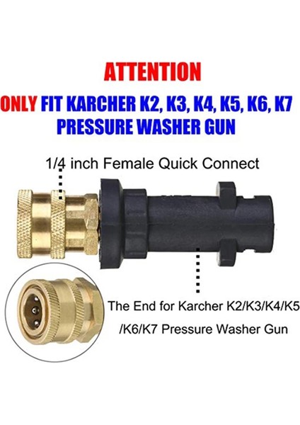Turuncu Tarzı Karcher Için Yüksek Basınçlı Yıkayıcı K2 K3 K4 K5 K6 K7 Karcher Aksesuarları Karcher Adaptörü Için Meme Püskürtme Tabancası Yıkama Makinesi (Yurt Dışından)