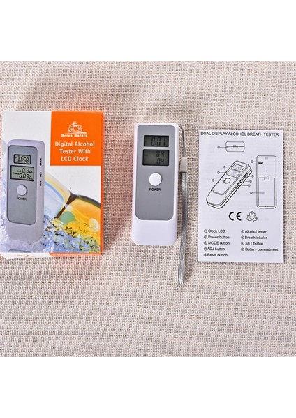 Arka Işık Kutusu Stili Yok Temassız Taşınabilir Dijital Nefes Alkol Test Cihazı, Sesli Uyarı ile Gerçek Zamanlı Tepki, Saatli Çift Dijital LCD Ekran (Yurt Dışından)