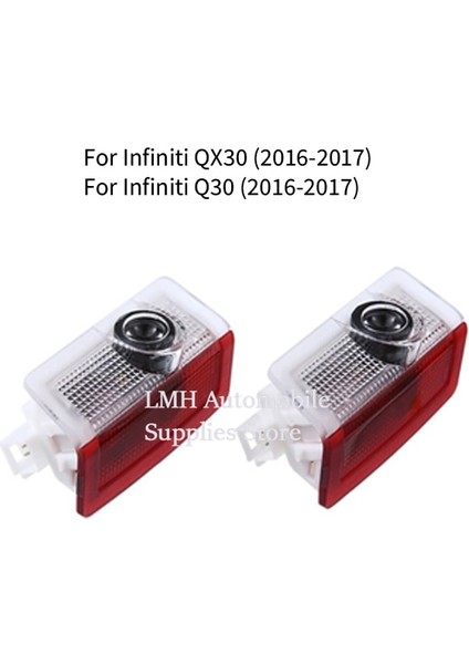 Desen 11 Stili Desen 4 LED Araba Kapısı Karşılama Işığı Gölge Lambası Infiniti Qx Q30 G37G25 Q Mex Serisi JX35 Lazer Projektör (Yurt Dışından)